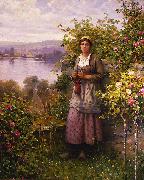 Julia - Corner of the Garden Daniel Ridgeway Knight